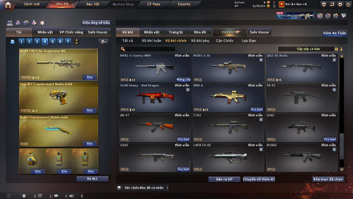 shop acc cf uy tin gia re